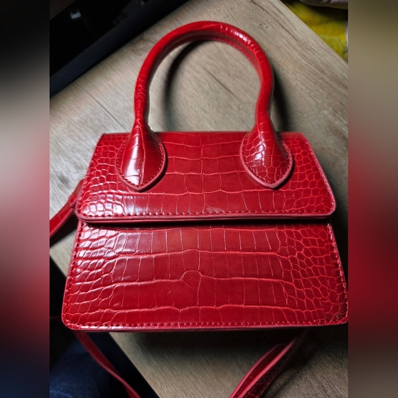 Handbags - Little Red Faux Leather Bag